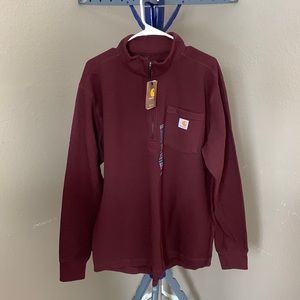 Maroon Carhartt half zip